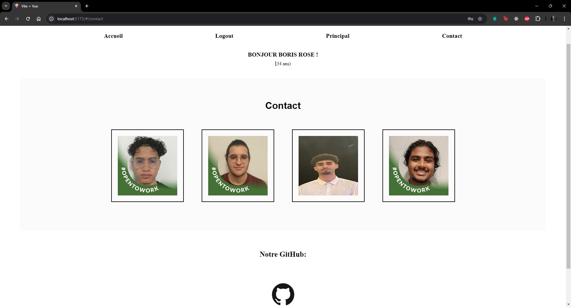 Screenshot Projet 5