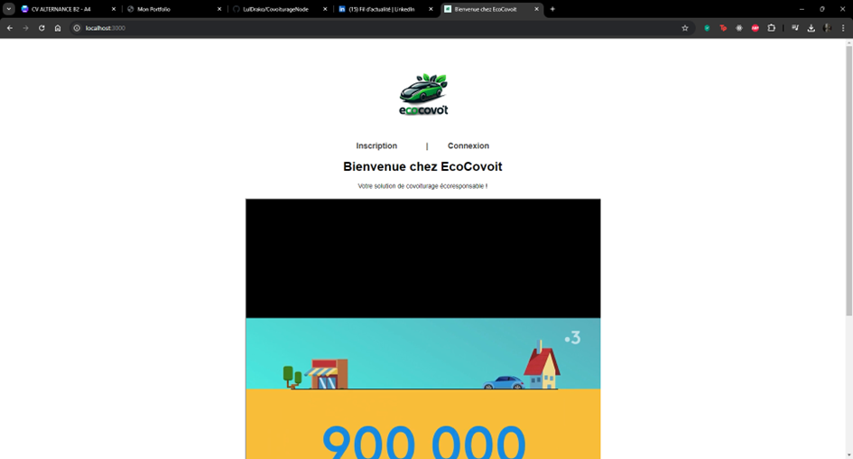 EcoCovoit Screenshot