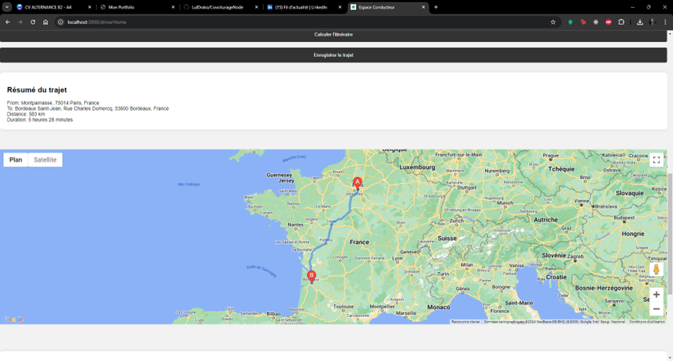 EcoCovoit Screenshot